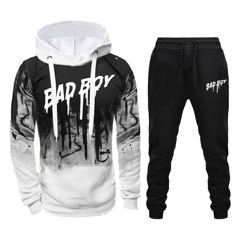 Sweatshirt Sports Pants and Sportswear Sweatsuit Daily Sets for Men Two Piece Tracksuit Man Hoodie Hot Sales 2024 Fashion Casual