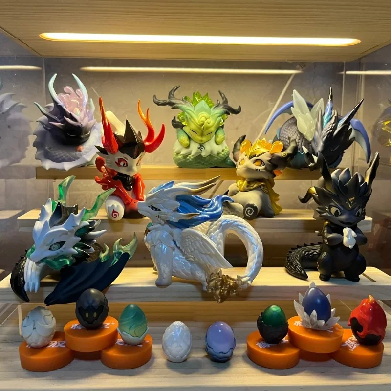 

Together With Loong Series Blind Box Classic Of Mountains And Rivers Loong Action Figure mystery Box Collection Model Toy Gift