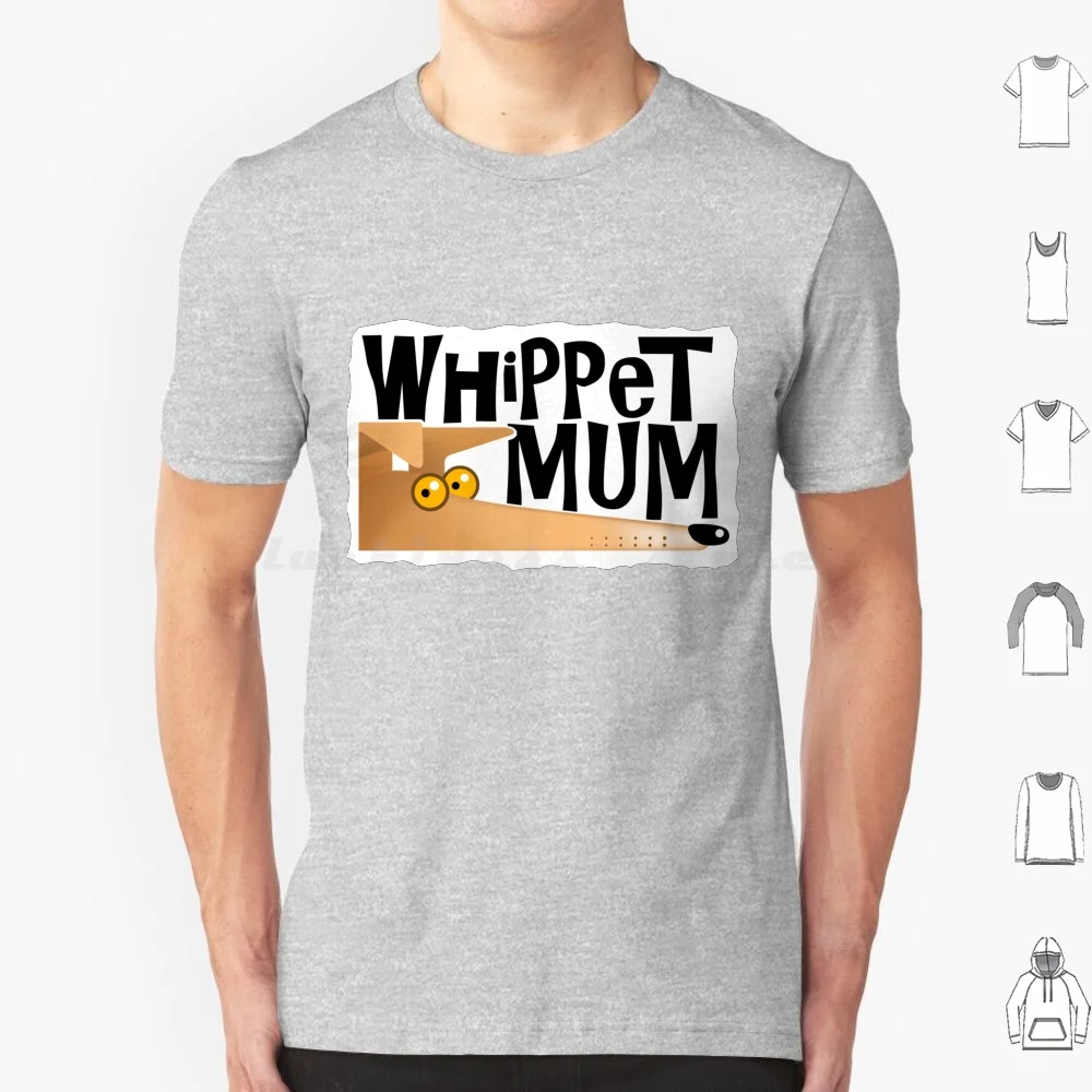 Whippet Mum ( Fawn ) T Shirt Cotton Men Women DIY Print Greyhound Iggy Italian Greyhound Lurcher Whippet Galgo Cartoon Mum Rich