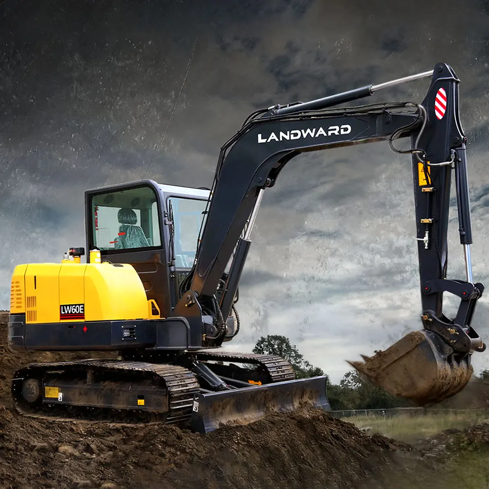 

6 Ton Heavy Excavator Construction Engineering Excavator 60HP High Quality Yanmar Engine Large Excavator Customized 8 Ton Digger