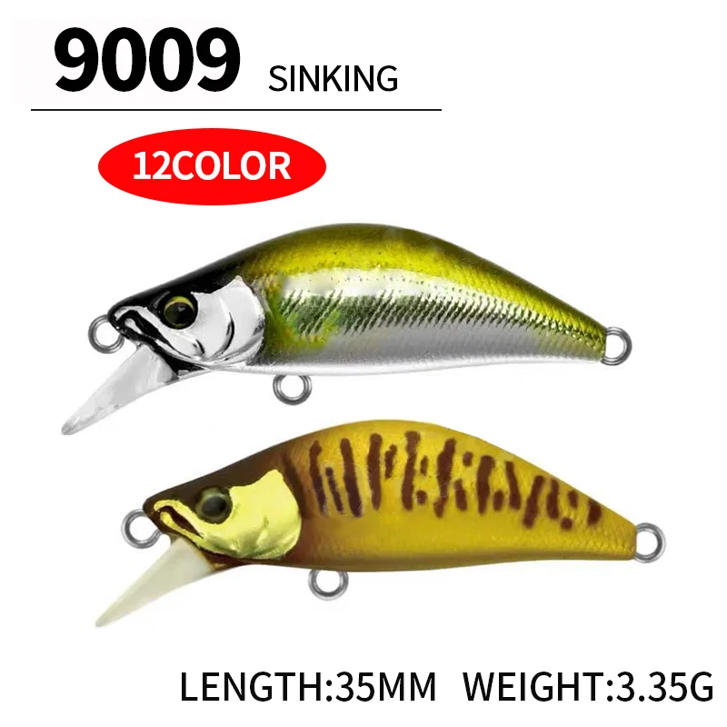 Submergence Minnow 35mm/3.35g Surface Fishing Lures Artificial Bait Hard Bait Luya Bait Plastic Bait Bionic Bait Fishing Gear