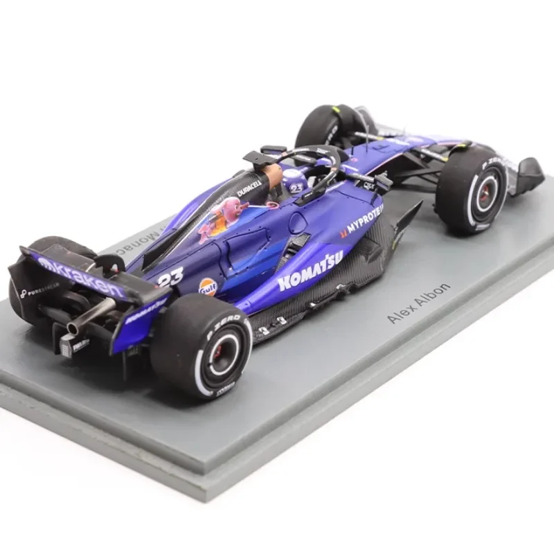 Spark 1/43 Williams FW46 Alkin Monaco Prize 2024, model samochodu z żywicy, dekoracja kolekcjonerska dla dzieci, prezent świąteczny dla dzieci.