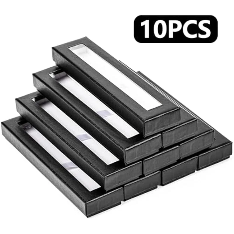가전 부품 10Pcs 빈 펜 선물 상자 투명 뚜껑 펜 상자 선물 빈 단일 펜 케이스 펜 쥬얼리 볼펜 디스플레이