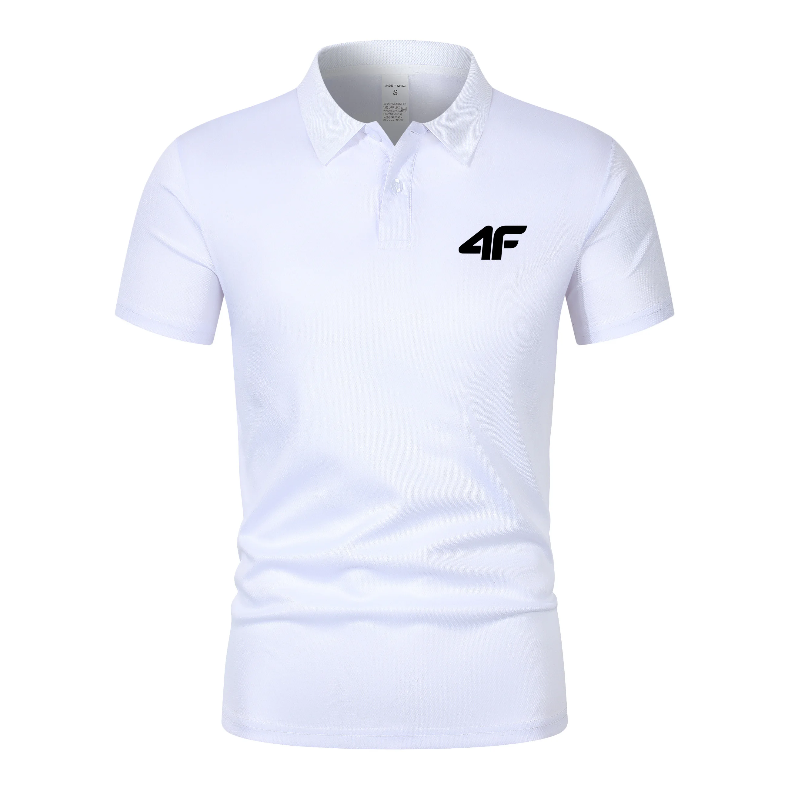 Summer Mens Short Sleeve Polo Shirt Sports Tennis T-Shirt Moisture-Wicking Shir…
