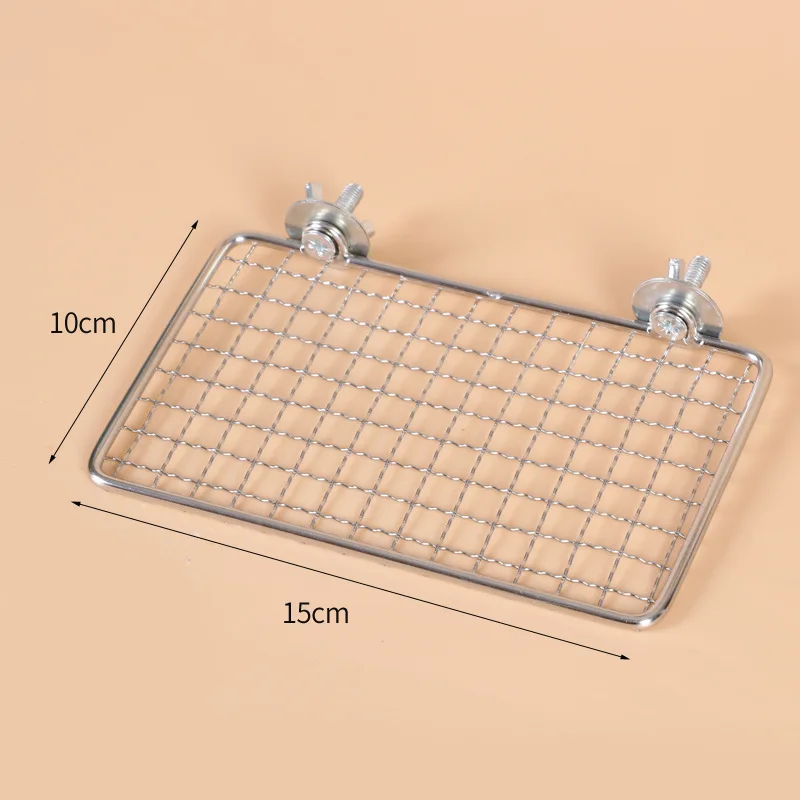 Stainless Steel Parrot Jumping & Eating Table Platform Small Bird Pet Cage Accessory
