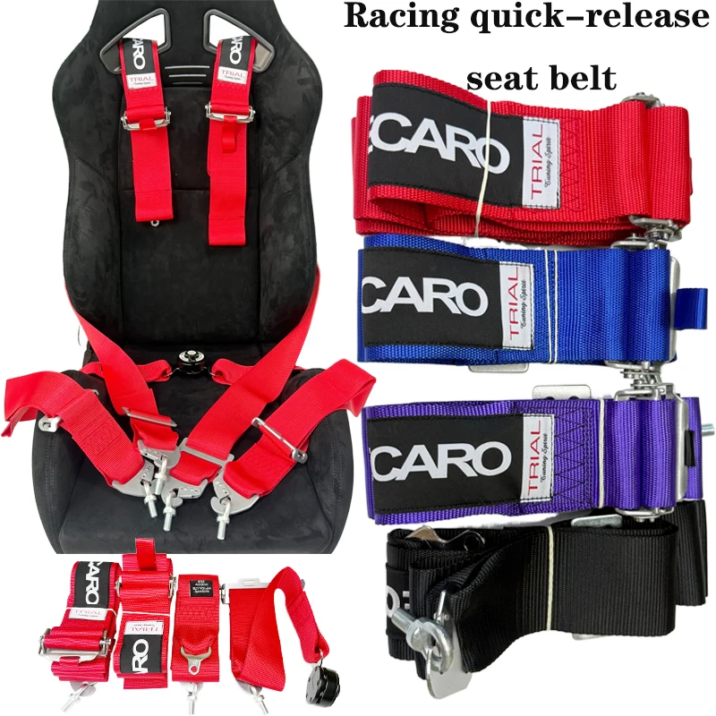 Harnais de course ceinture de sécurité 4 points FIA harnescar accessoires protecteur intérieur ceinture de sécurité de voiture 3 pouces ceinture de sécurité harnais