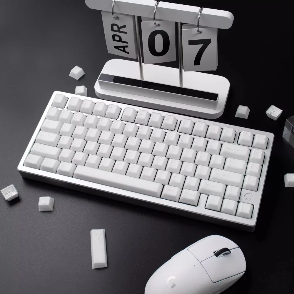 PBTfans X-ray Keycap Set 114key ABS Custom Translucent Keyboard Cap Cherry Profile KeyCap for Mechanical Keyboard Accessories