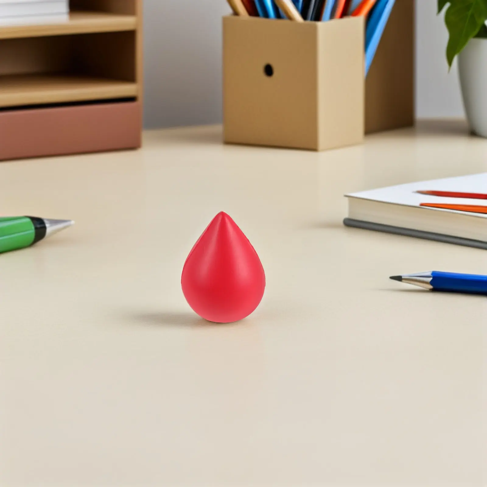 4Pcs Blood Donation Stress Balls Hand Strength Exercise Soft PU Squeeze Ball for Anxiety Relief Desk Hand Exercise
