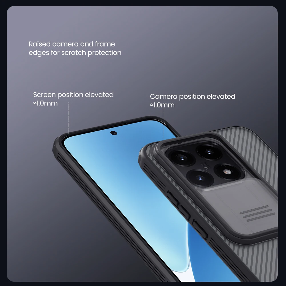 Nillkin para OnePlus 12 5G funda Camshield protección de cámara 360 lente contraportada funda protectora para 1+ 12