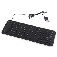 Portable Mini USB Flexible Keyboard Waterproof Silicone Keyboard PC Foldable Gaming Keyboard for Laptop Notebook Peripherals