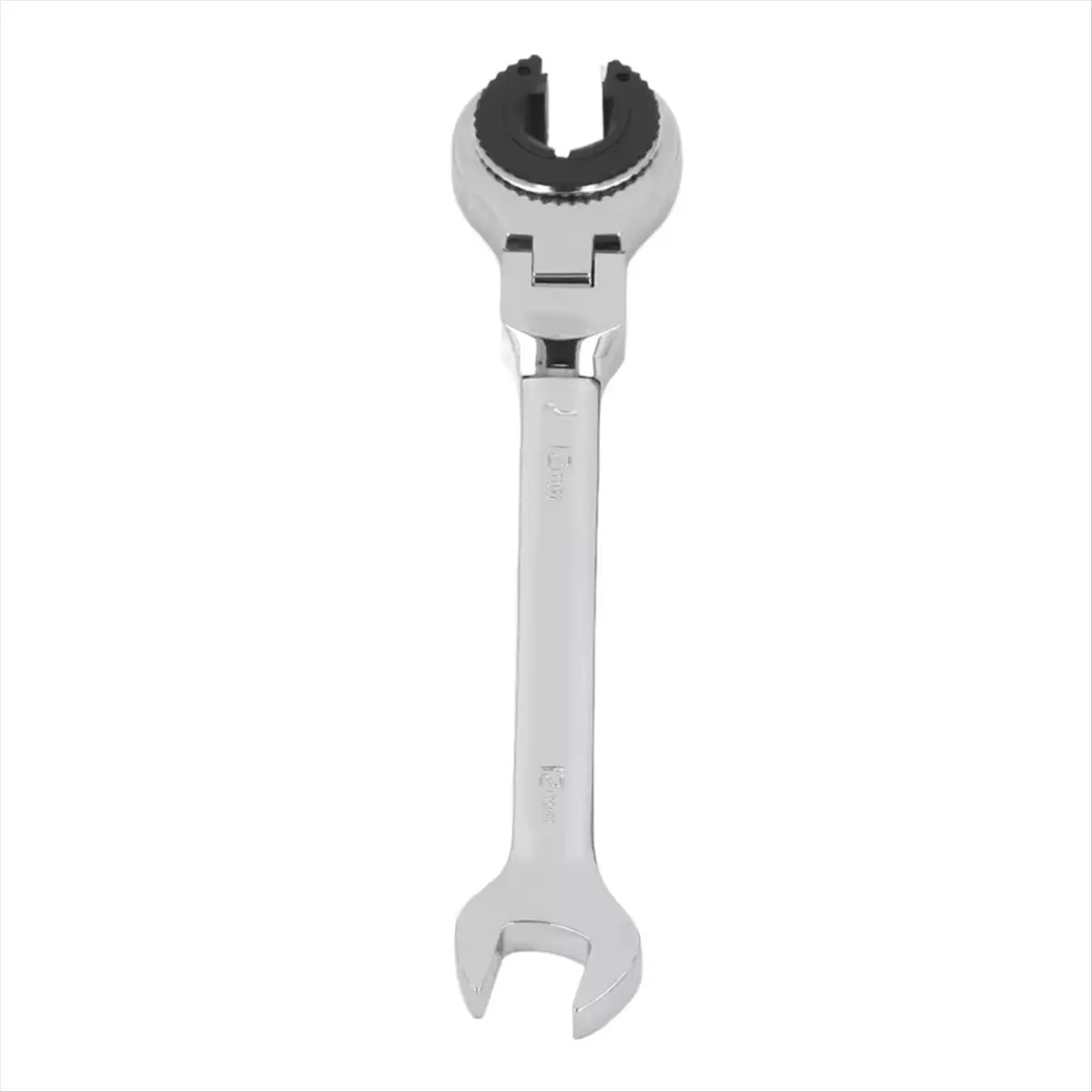 X16A Hot Ratcheting Tubing Brake Line Wrench 12mm 72 Teeth Adjustable Angle Steel Oil Pipe Open Ratchet Wrench Tool