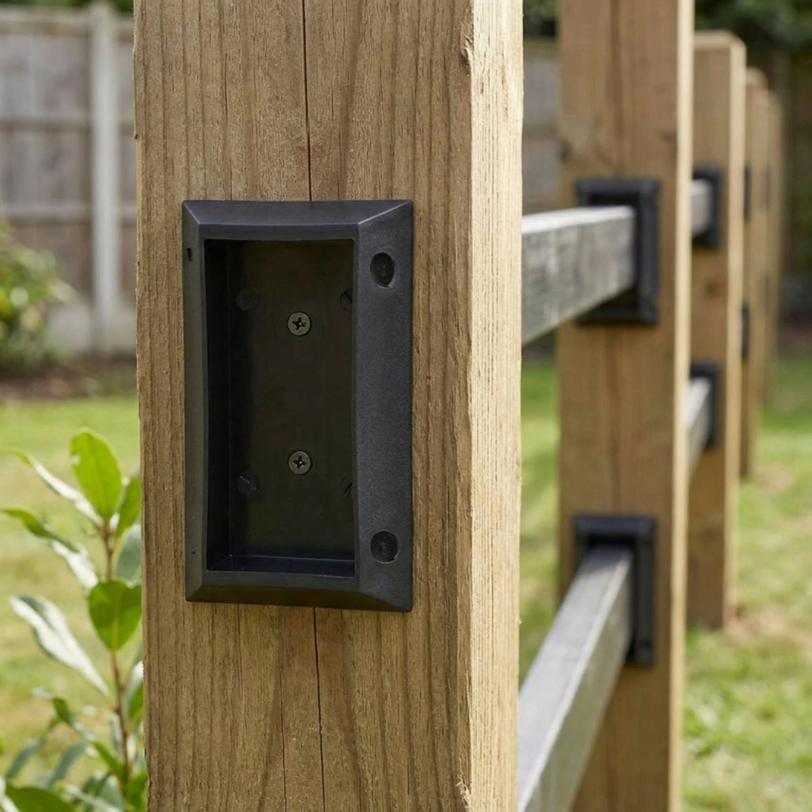 20 Pieces Railing Connector Outdoor Fence Post Mounting Base Fence Post Base Weatherproof Corrosion-Resistant for DIYers