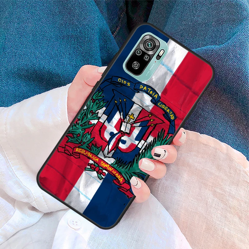 Dominican Republic Flag Case For Xiaomi Redmi Note 11 10 9 8 12 Pro Plus 9S 10S 11S 12S Cover For Redmi 12C 10 9 C