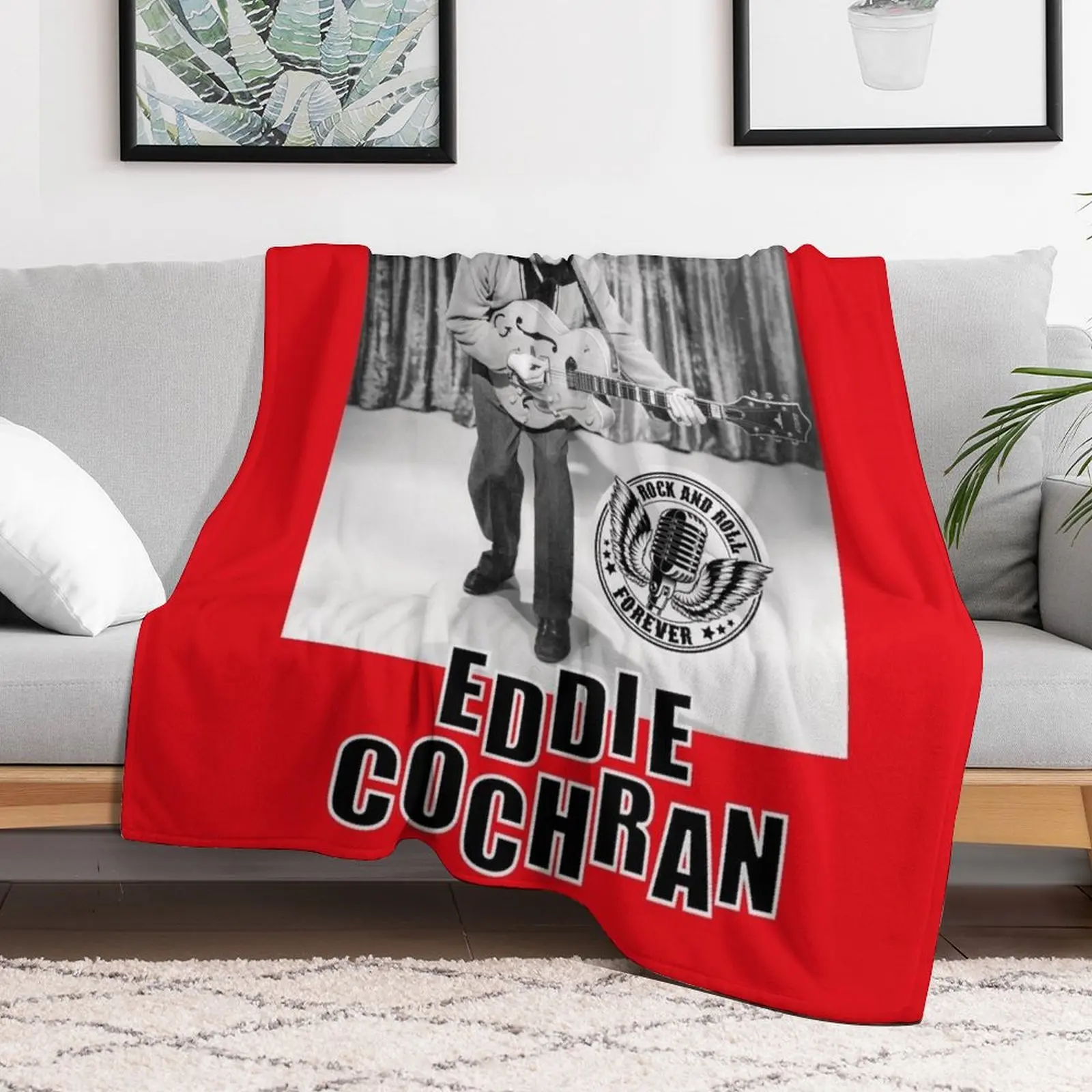 Eddie Cochran Throw Blanket blankets ands Thermals For Travel manga Blankets