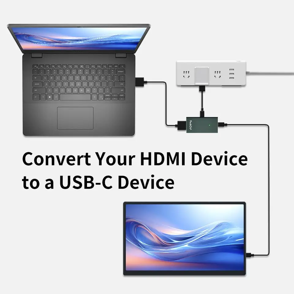 新品 PeakDo 4K HDMI-TypeC メスアダプター　② PeakDo HDMI to USB C Adapter 4K@60Hz, HDMI to Type C Adapter