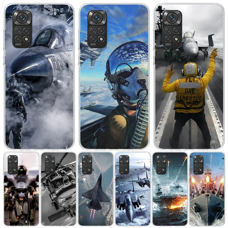 Phone Cases Aviation - เคสโทรศัพท์ลายเครื่องบินทหาร เรือรบ และเครื่องบินรบ สำหรับ Xiaomi Redmi