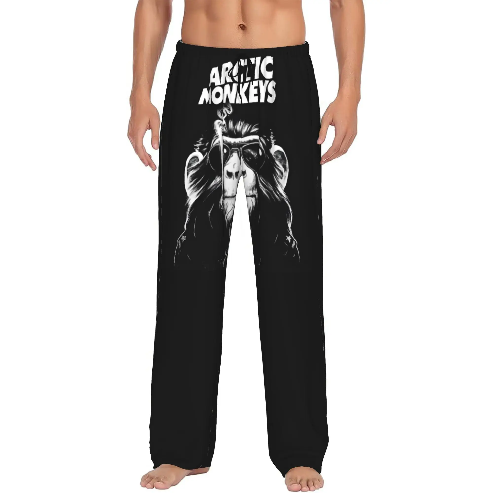 Custom Print A-Arcticed Pajama Pants for Men Alternative Rock Sleep Sleepwear Bottoms with Pockets