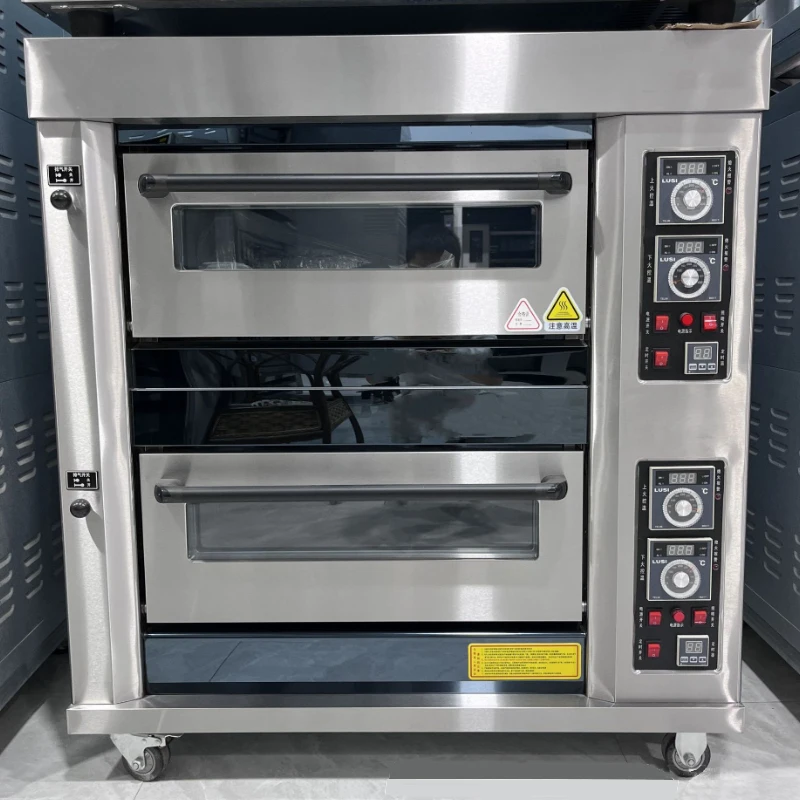 Oven Gas Commercial Removable Two/Three Layer Food Processors Pizza Cake Bread Equipment Bakery Large Furnace
