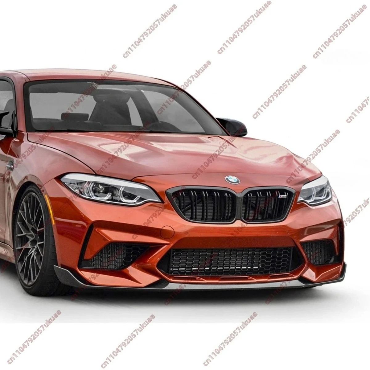 

Front Bumper Lip Spoiler for BMW 2 Series F87 M2 CS Style 2016-2021 Glossy Black ABS Guard Protective Cover Bodykit Trim Tuning