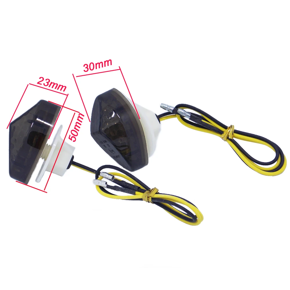 LED Amber Turn Signal Indicator Blinker Light Flasher For Universal Honda CBR 600 F4 F4i CBR600RR CBR1000RR Moto Corner Lamp