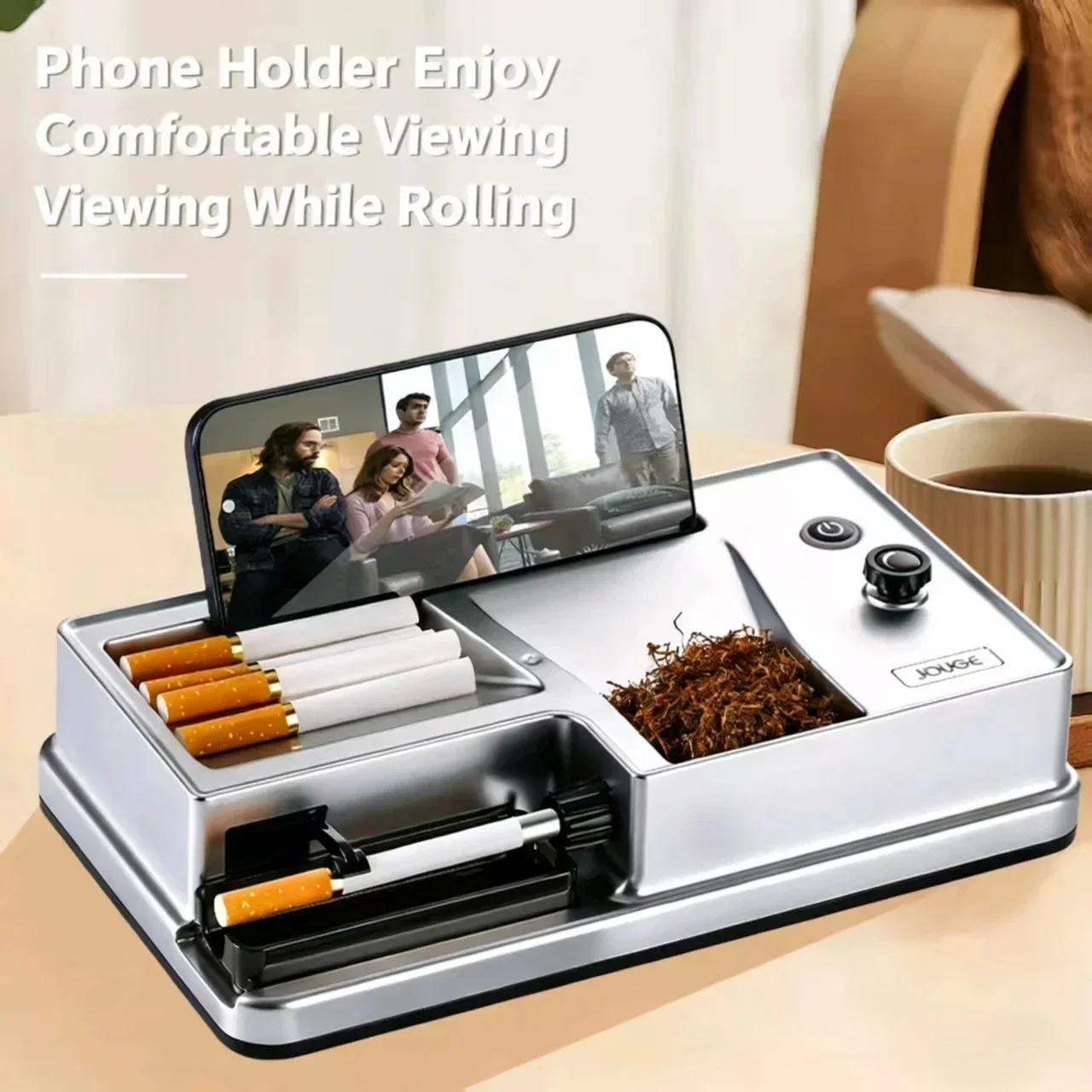 Dual-use Electric Cigarette Rolling Machine with Infrared Sensor 6.5mm 8mm Automatic Tobacco Injector Maker Smoking Accessories