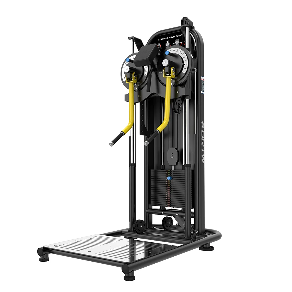 

Multi Functional Gym Pin Load Selection Machines Standing Lateral Raise Machine Standing Multi Flight