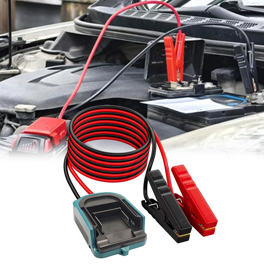 

1 шт. автомобильный адаптер для пусковых кабелей для аккумуляторов Ma-Kita 12В, провод 12AWG, пластик, металл, для запуска автомобиля, запчасти и аксессуары