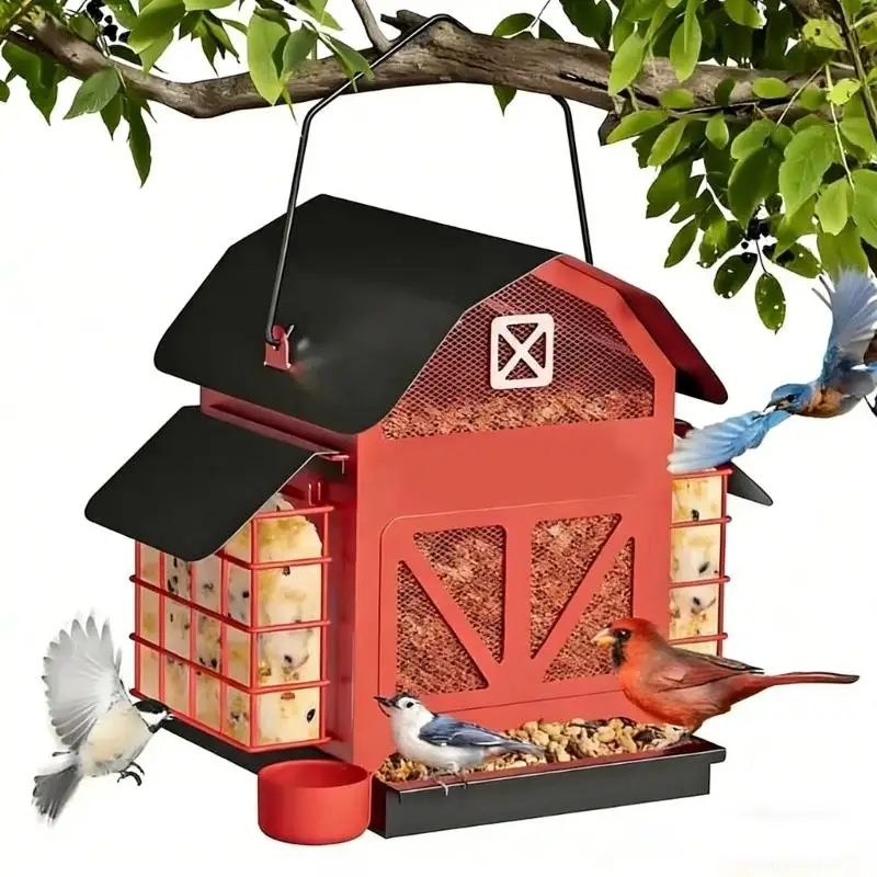 

QX2E Gift Bird Feeding Station For Nature beloveds With Striking rose Finish
