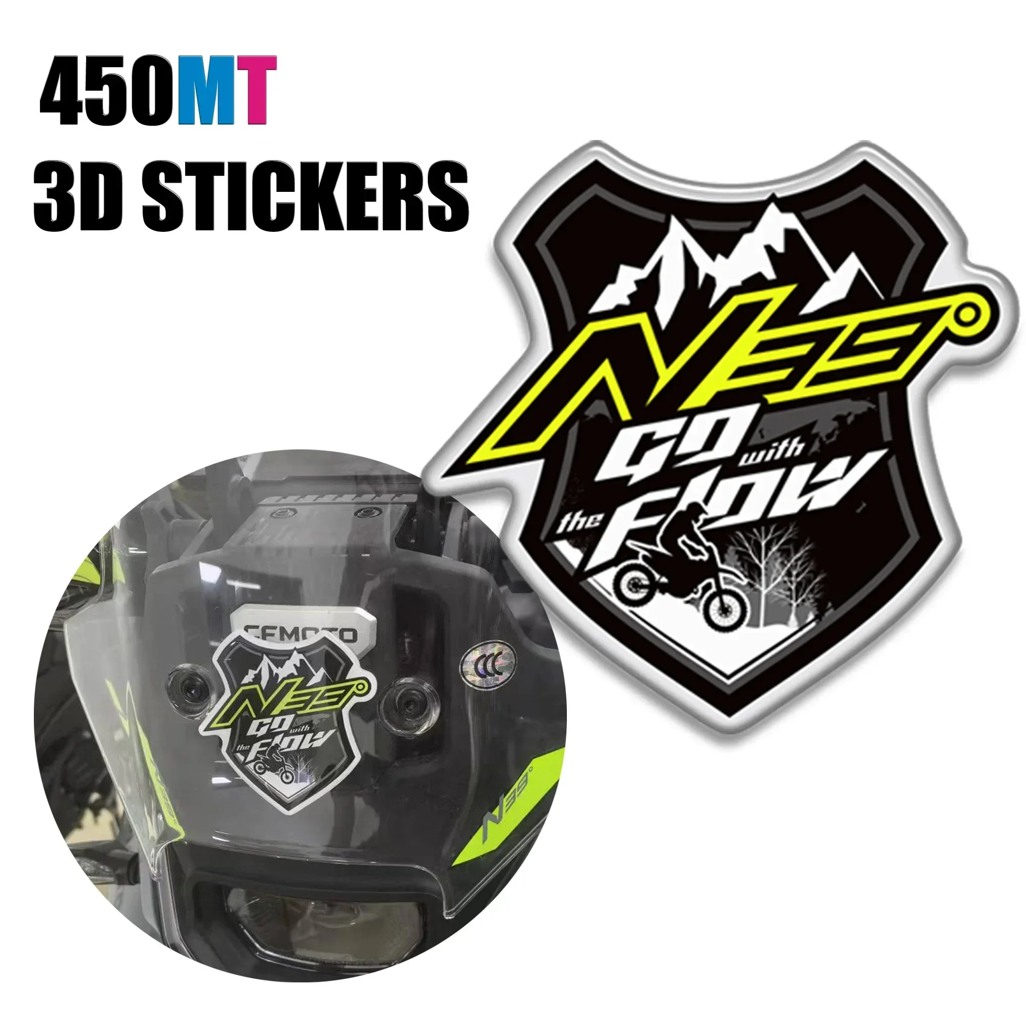 

450MT Fit CFMOTO 450 MT Adventure Bike Protector Tank Pad Grips Kit Knee Fairing Fender Adhesive Stickers Decals Wind Deflector