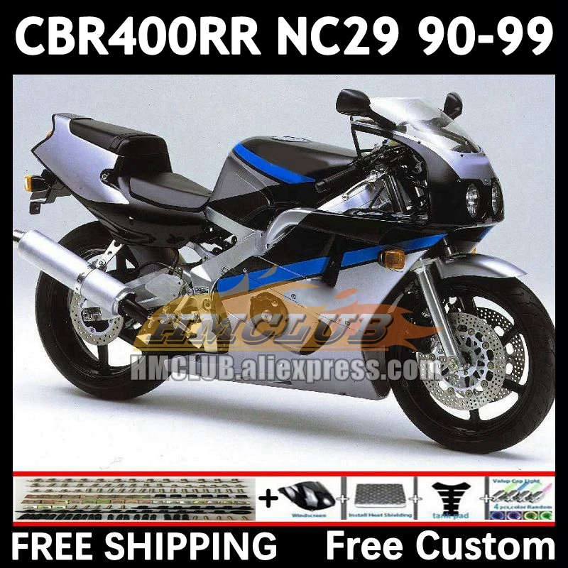 Bodywork For HONDA CBR400 CBR 400 RR 400RR 90 91 92 93 94 blue black 104No.141 CBR400RR NC29 1995 1996 1997 1998 1999 Fairings