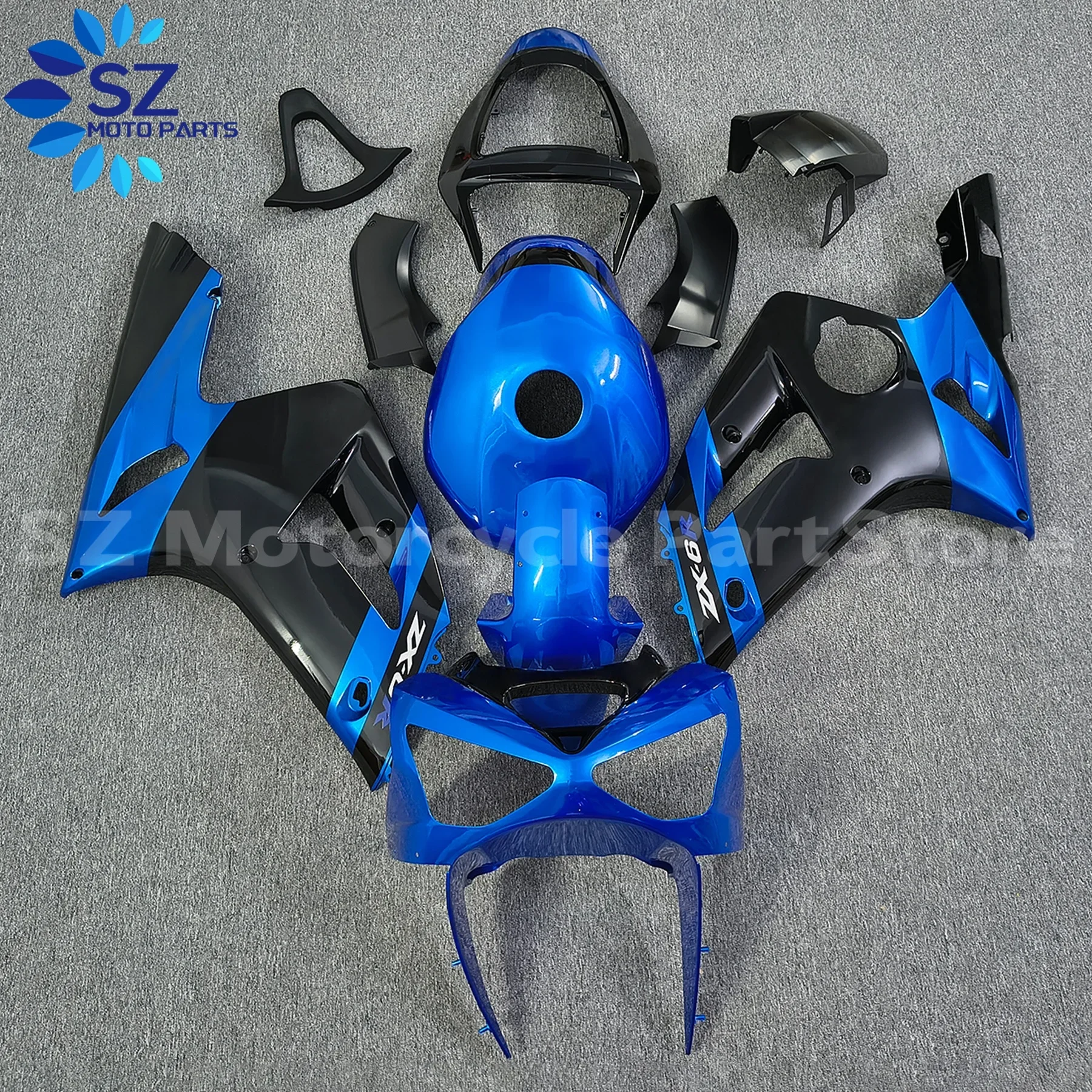 

New ABS injection molded high quality vehicle fairing kit for ZX-6R ZX6R 636 2003 2004 03 04 03 04 body set