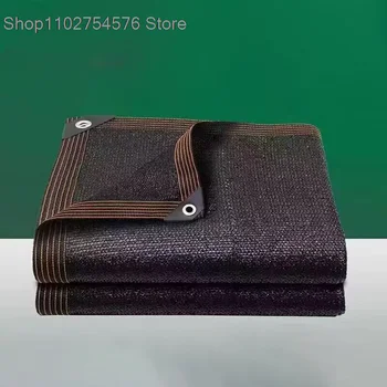 자외선 차단 블랙 HDPE 차양 그물, 야외 정자 캐노피 차양 메쉬, 온실 정원 식물, 수영장 차양 그물, 3 ~ 12 핀 