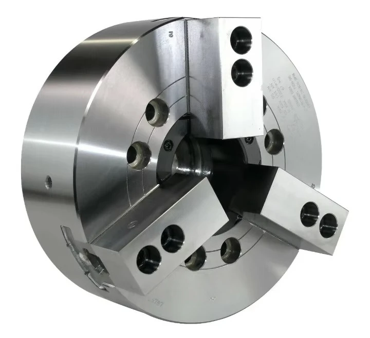 B-208 High-Precision Low-Cost Lathe 3 Jaw Hollow Self Centering Hydraulic Chuck Industrial Component