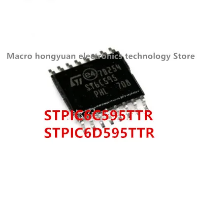 10 adet/grup TPIC6C595TTR  STPIC6D595TTR ST6D595 IC SHIFT KAYIT 8BIT 16 TSSOP
