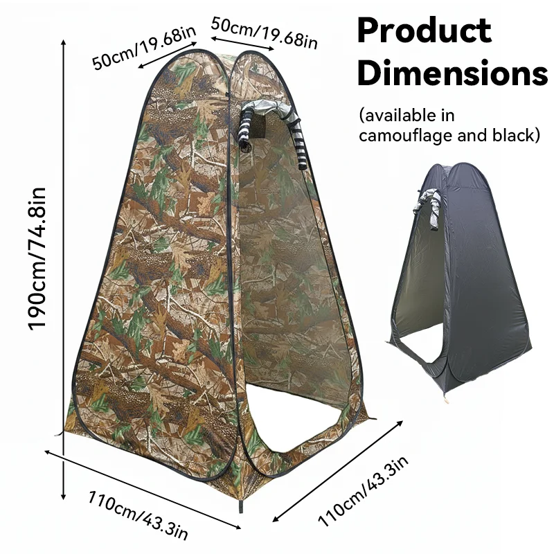 ポータブルポップアッププライバシーテント、屋外シャワー、キャ - Outdoor Camping Toilet Tent のレビューと価格