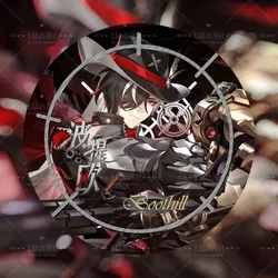 Honkai:Star Rail Boothill Anime 58mm Pin Figure Cosplay Badge Backpack Icon Button Reflective Brooch Fashion Accessories Gifts