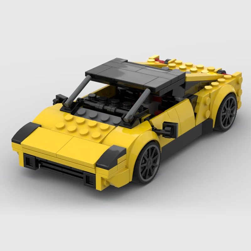 QWERT Speed Racing Car Model MOC Building Bricks Top Tier Sports Car Modular Technology Gifts Holiday Assemble Children Toy Suit