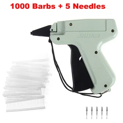 1000 Barbs +5 Needles Clothes Garment Price Label Tags Gun Marking DIY Apparel Tagging Guns Sewing Craft Tools Tag Gun