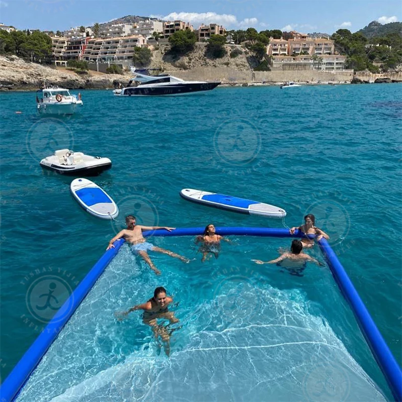 4 X 4 M High-quality Reinforced PVC LUXURY Floating Swimming Pool Classic Pool with Tubes