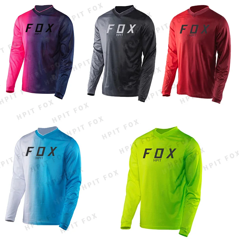 

motorcycle mountain bike team downhill jersey MTB Offroad DH bmx bicycle locomotive shirt cross country mountain hpit fox jersey