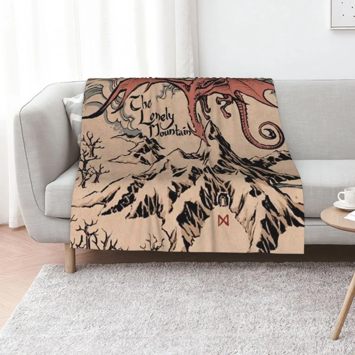 

The Lonely Mountain Throw Blanket decorative for winter sofa bed Blankets For Bed Blankets
