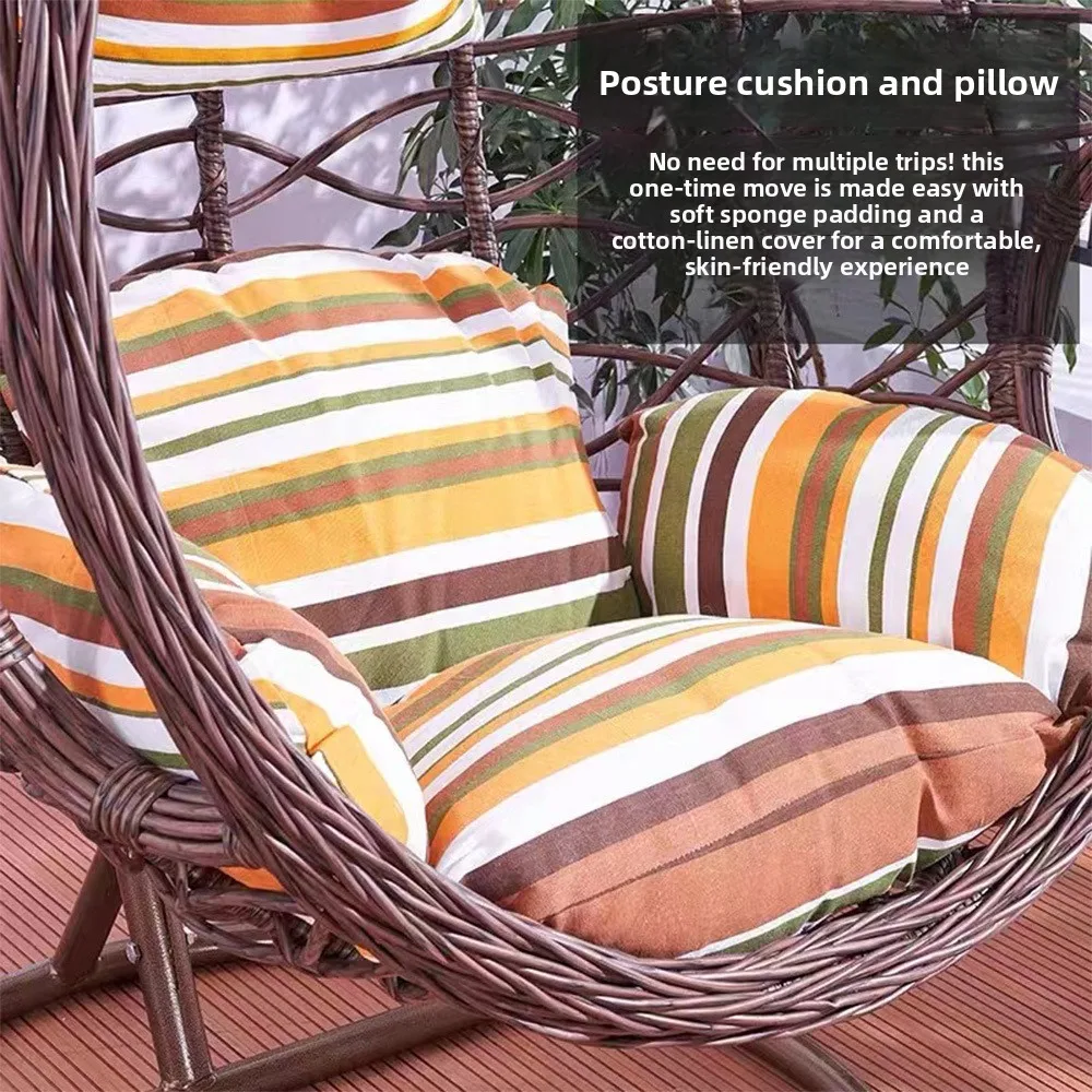 Balançoire extérieure panier suspendu chaise en rotin hamac intérieur Double balançoire balcon chaise à bascule goutte nid d'oiseau suspendu orchidée paresseux