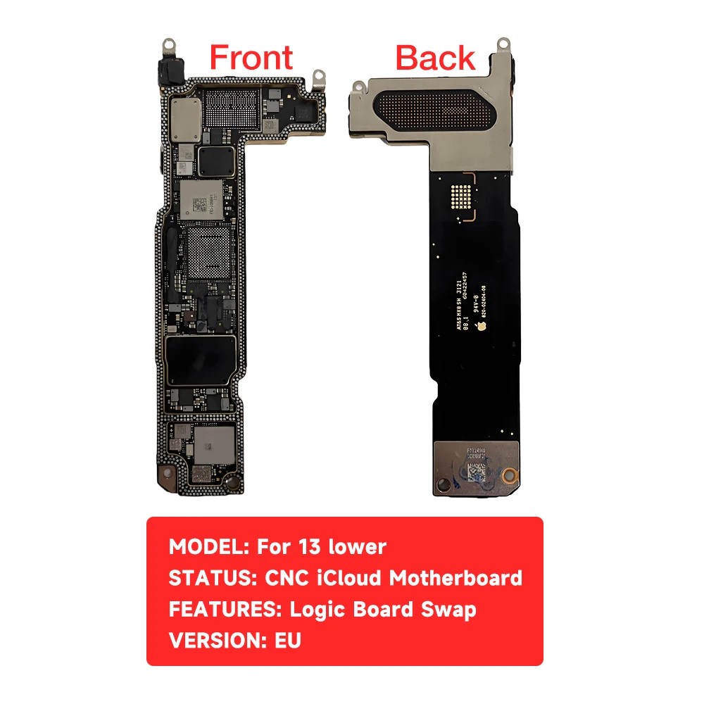لوحة أم باستخدام الحاسب الآلي آيفون 13 13 برو ماكس اللوحة الأم باستخدام الحاسب الآلي iCloud اللوحة الرئيسية مبادلة إزالة النطاق الأساسي لوحة منطق وحدة المعالجة المركزية بدون Nand