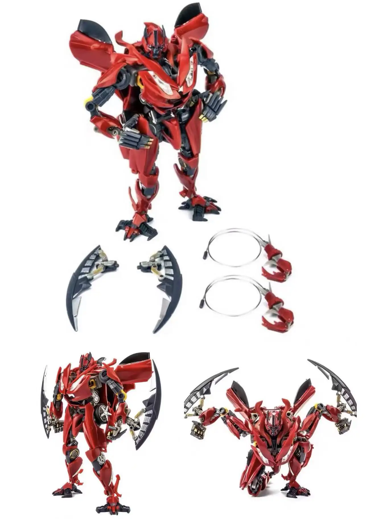

In Stock Transformation Toys Ko Dino Bs-01 BS01 Enlarged Version Action Figure Autobot Red Super Car Boy Collectible Toy