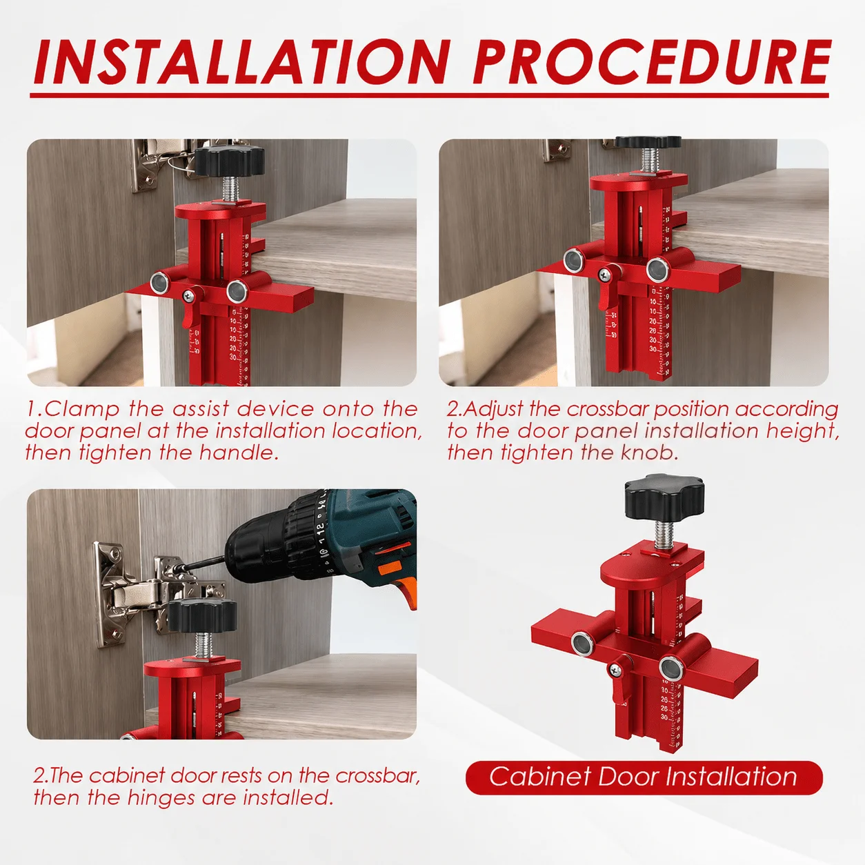 3 in 1 Cabinet Door Mounting J - Furniture Hardware Jig review and price
