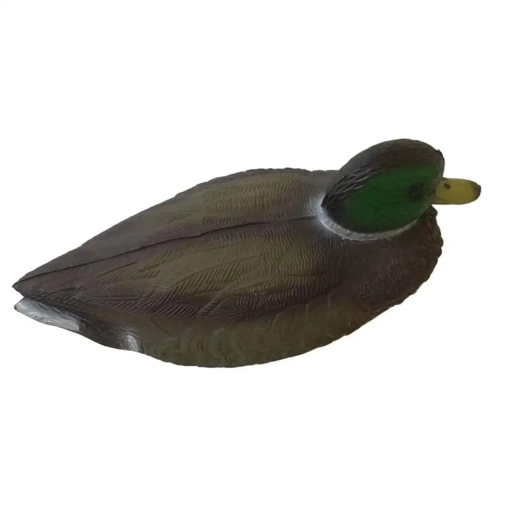 MagiDeal Durable 3D Lifelike Floating Hunting Shooting Drake Duck Decoy Decoying Female/Male Duck Yard Garden Ornament Accessory