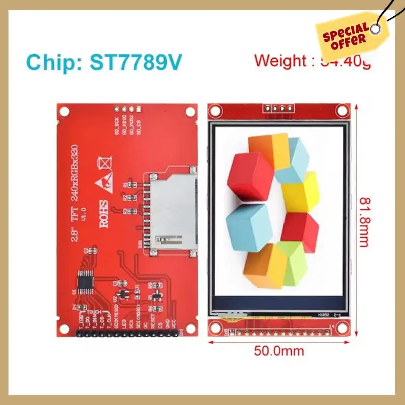

Стабильная производительность-240X320 2,8-дюймовый SPI TFT ЖК-дисплей с сенсорной панелью Модуль последовательного порта 2,8-дюймовый SPI последовательный дисплей с сенсорной ручкой без к