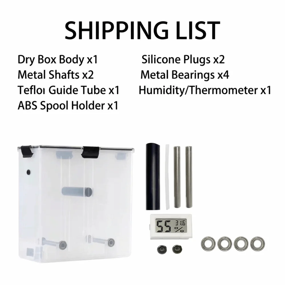 Sealed 3D Printing Filament Dry Box Dustproof Moisture-Resistant Filament Storage Box Universal Viewable Filament Storage Holder