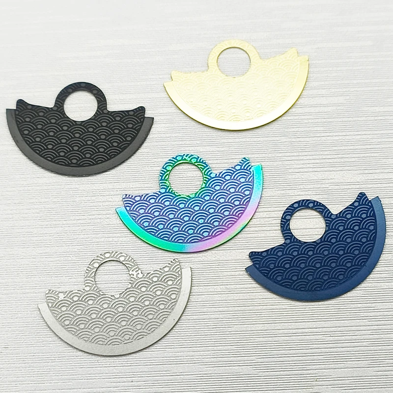 Wave Pattern SKX007 NH35 NH36 Automatic Hammer Rotor Metal Patch Fit Seiko 4R35 4R36 NH35 NH36 Movement Watch Movt Repair Guard