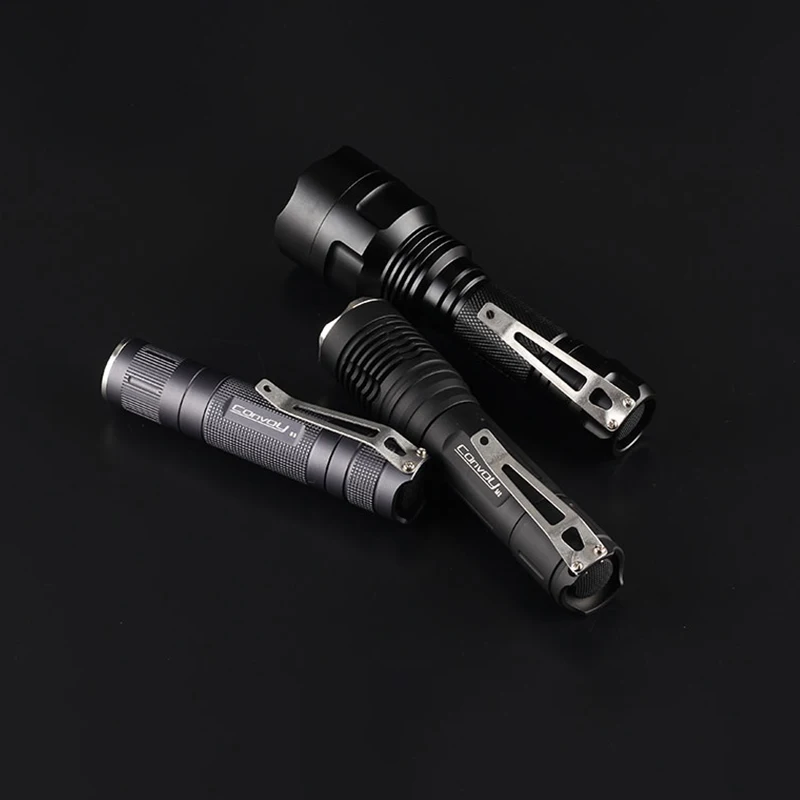 Convoy Waist Clip Stainless Steel Clip for C8 M2 S3 S2+ T3 Flashlight Torch Light